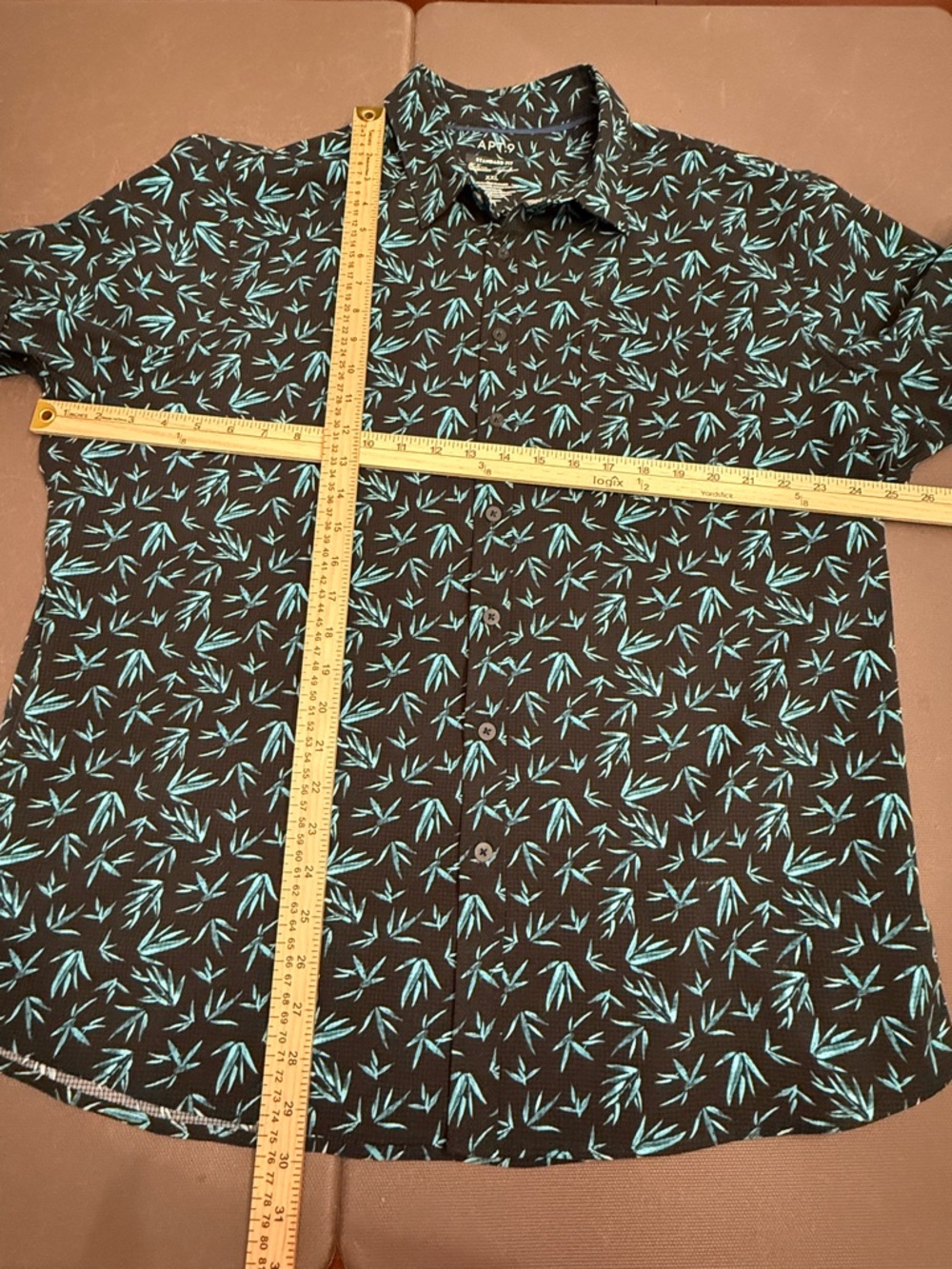 Apt 9 Premier Flex Performance Shirt Untucked Fit Multiprint Lot of 2 Men’s XXL - Picture 3 of 9